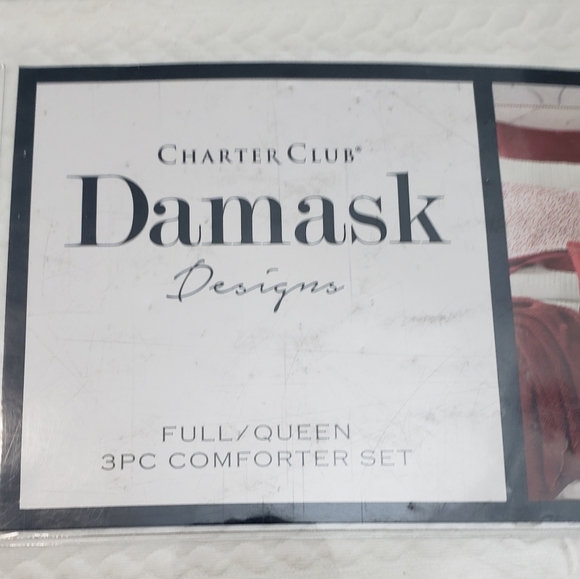 DAMASK Cable Knit 3-Pc. Comforter Set, Full/Queen, Created for Macy's - Picture 3 of 7